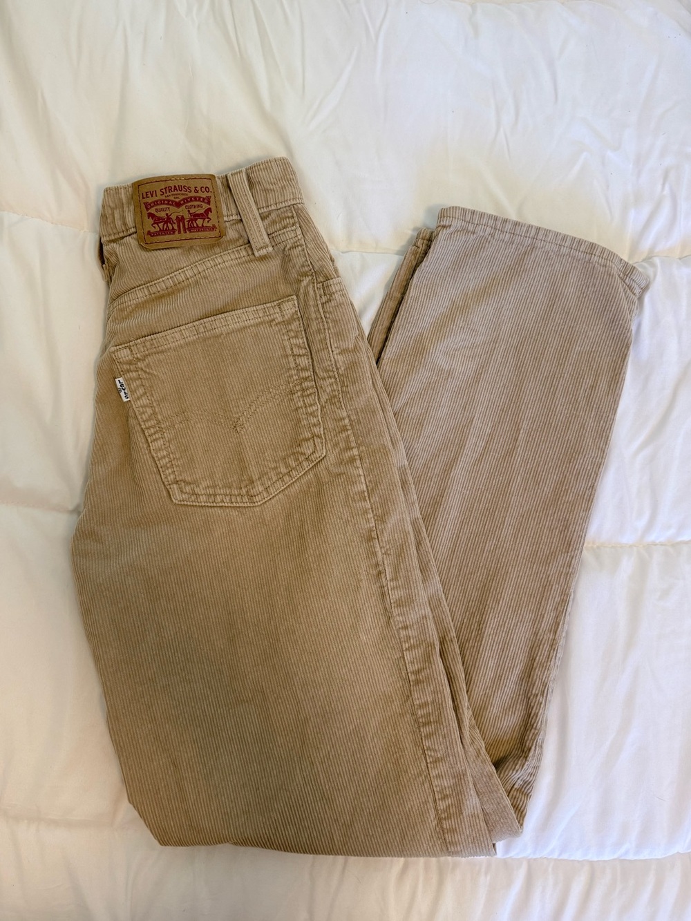 Levi's '94 Baggy Corduroy Pants Beige Tan Size 24